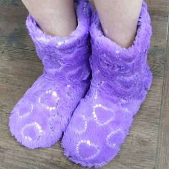 New Winter Warm Women Shoes Soft Bottom Indoor Home Shoes Warm Plush Indoor For Women Floors Shoes House Fuzzy Slippers