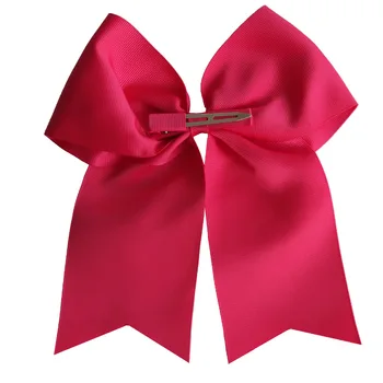 2 pcs 8 inch Cheer Bow WITH Clips Cheer leading bow Large hairbow Hair clip Hairpins Holiday bows Kids girl Teen girl Hair bow