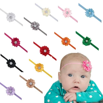 FEITONG Kids Girl Headband lovely Flower Hair Band lastic headwear for girl hair accessories diademas pelo gift#5