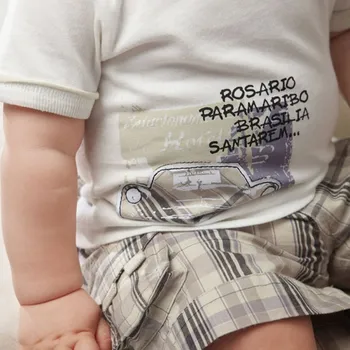 Baby Clothing Set Boys Infants Suit Pullover T-shirt +Plaid Shorts Pants+Hat Clothes Outfits 3 PCS