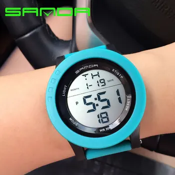 SANDA Brand 2017 LED Digital Watch Women Watches Ladies Sport Wrist Watch Electronic Female Clock Montre Femme Relogio Feminino
