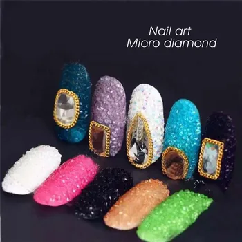 New 1440pcs Clear AB Crystal Pixie Mini Nail Rhinestones Metal Chrome Zircon Micro Diamonds 3D Nail Glass Decoration Accessories