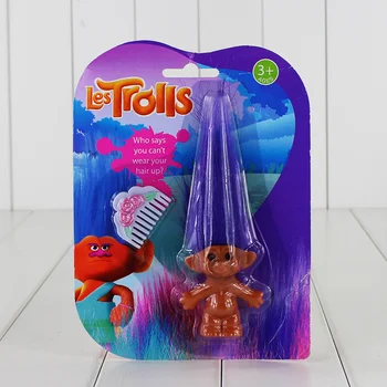 3pcs/lot 3 Colors 10cm Troll Doll Leprocauns Dam dolls Kids Toys PVC Kids Christmas Gift