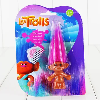3pcs/lot 3 Colors 10cm Troll Doll Leprocauns Dam dolls Kids Toys PVC Kids Christmas Gift