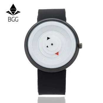 New Design Brand Creative Watches Futuristic Men Women Waterproof Quartz Watch BGG Brand Fashion Casual Unique Wristwatch Clock