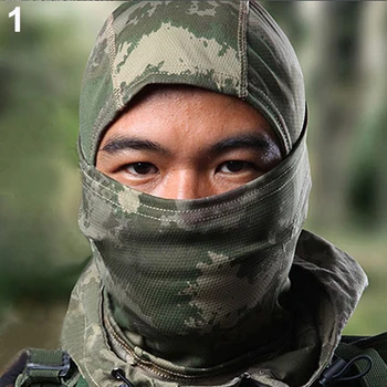 2016 Tight Camouflage Balaclava Protection Full Face Neck Mask 8MQ2