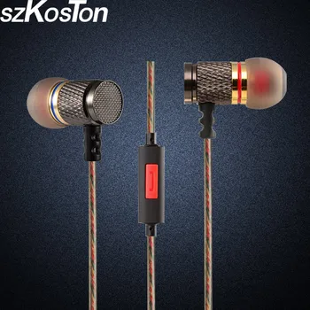 Metal Earphones KZ EDR1/2Heavy Bass HIFI stereo Earphone Original Special Use Earbuds with Microphone auriculares
