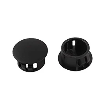 HGHO-10 pieces black plastic caps hole plugs pressure caps 16mmx20mmx10mm