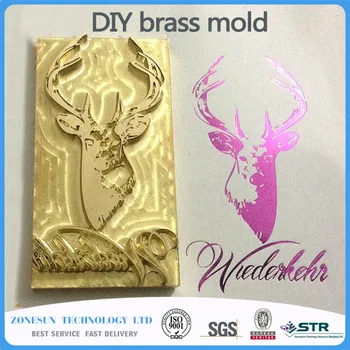 DIY Metal Brass Mould Wood Leather Stamp Custom Logo Design Tool Branding Plates Plastic Cake Bread Mold Heating Embossing