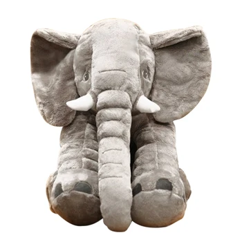 ABWE 30CM 1 pcs cute Elephant Plush Toys plated Doll Stuffed Pillow Home Decor for Children Gifts Kids Sleeping Back Cushion