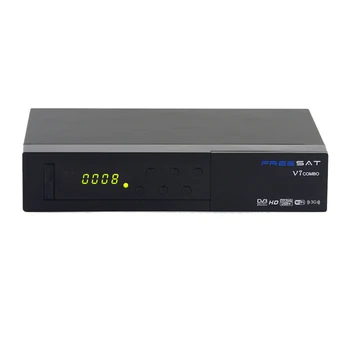 Original Freesat V7 Combo Satellite Receiver DVB S2 / T2 + 1pc USB WIFI Biss Key Cccam PowerVu 1080p HD Set Top Box