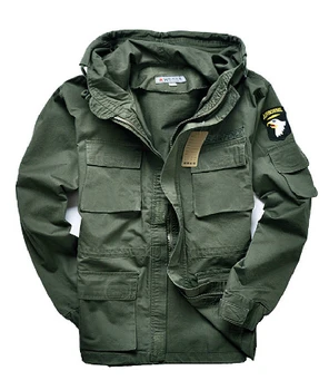 Men's brand fashion 101 outdoor Cotton jacket trench slim waist classic wadded jacket cotton coat / M-XXXL
