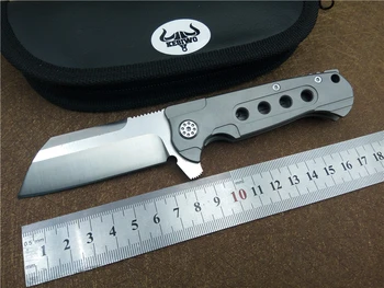 KESIWO KS018 titanium handle folding knife pocket S35V blade utility camping hunting survival knife EDC tools
