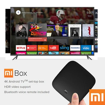 International Xiaomi MI BOX 3 Android 6.0 Smart WIFI Bluetooth 4K HDR H.265 Set-top TV Box Youtube Netflix DTS IPTV Media Player