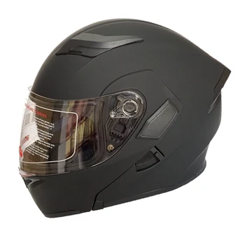 Men Double Lens Motorcycle Flip Up Helmet Dot Size M L XL XXL