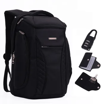 Business Casual Backpack Men Designer Simple Laptop Bag Solid Color Large Capacity High-impact Travel Backpack Fashion Bag