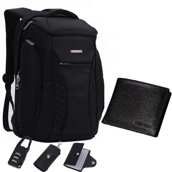 Business Casual Backpack Men Designer Simple Laptop Bag Solid Color Large Capacity High-impact Travel Backpack Fashion Bag