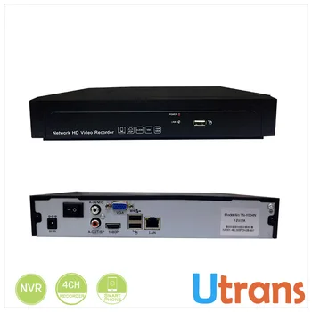 NVR 4CH 8CH Onvif H.264 Standalone Linux 1920X1080 1080P 960P Network Recorder 4 Channel Support 4TB HDD NVR IP Recorder