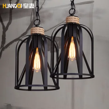 The wife of American Iron Lamp Retro chandelier bar coffee clothing store dining room Chandelier