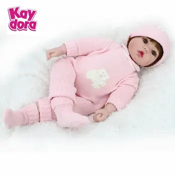 Realistic Reborn Baby Dolls Handmade Lifelike Vinyl Newborn Girl Doll Christmas