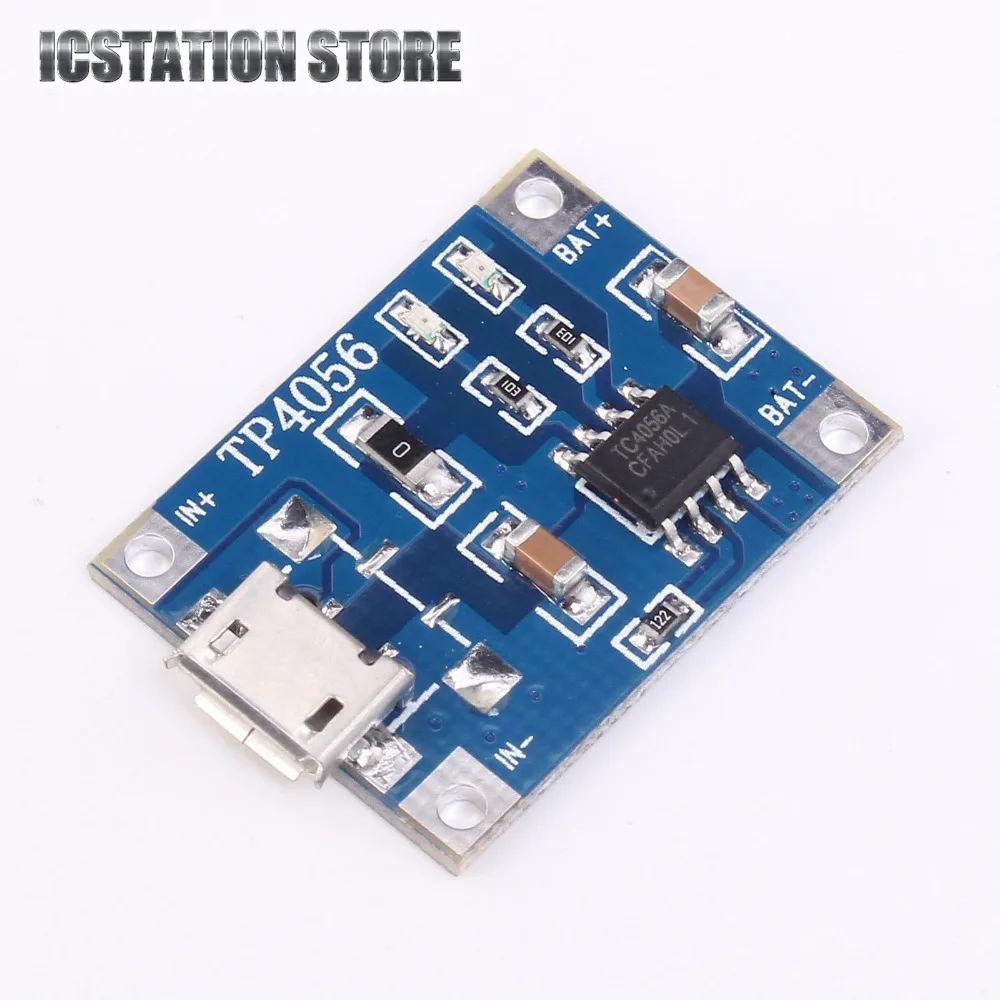 5pcs 5V 1A Micro USB 18650 Li-ion Lithium Battery Charging Protection Board Charger Module TP4056 For Arduino