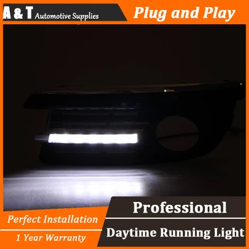 A&T car styling For VW Jetta LED DRL For Jetta led fog lamps daytime running light High brightness guide LED DRL A style