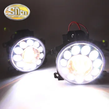 SNCN LED Daytime Running Light For Toyota Land Cruiser LC200 2013 -,Car Accessories Waterproof 12V DRL Fog Lamp Decoration