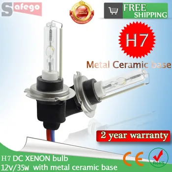 2X H7 Xenon Light Bulb DC 12V 35W Xenon Bulb Replacement For Cnlight Lamp 5000K 6000K 8000K Metal Ceramic Base For Car headlight