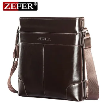 ZEFER 2016 Luxury Brand Design Men Bag Casual Men Messenger Bags Vintage PU Leather Men's Business Briefcase Shoulder Bag AZ130