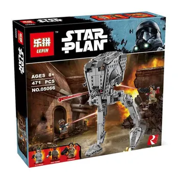 Factory sales Lepin 05066 Star War Series The Rogue One Imperial AT-ST Walker Set Building Blocks Bricks Educational Toys 75153