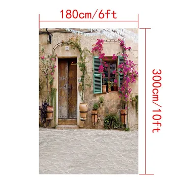 6X10ft Old House Backgrounds Vinyl Photography Backdrops Outdoor cm5235 Digital Printed For Children photo studio