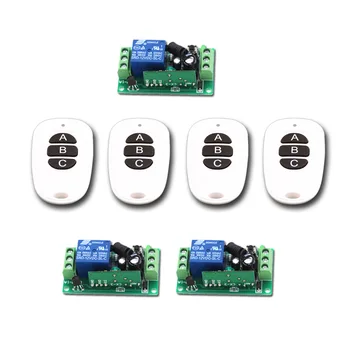 Wireless Remote Control Switch 24v 1CH 10A Remote Switch automatic teleswitch with 3CH Transmitter 315Mhz/433Mhz