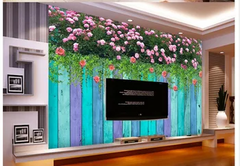 3d nature wallpapers window mural wallpaper 3D color wood flower backdrop mural Home Decoration
