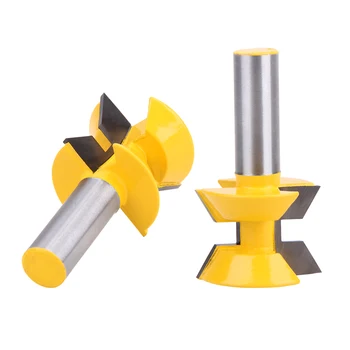 2pcs 1/2 Shank Router Bits Set 120 Degree Woodworking Groove Chisel Cutter Tool Milling Cutter MFBS