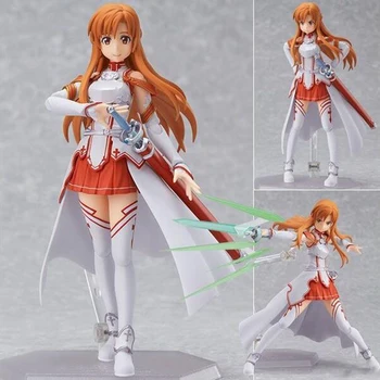 15CM sword art online anime lovely child Hand model Asuna SAO movable toy doll Action Figure cartoon ornaments kids collection