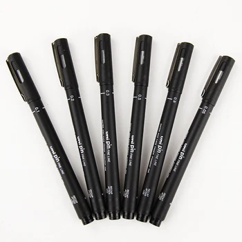 3 PCS Fineliner Pigma Micron Drawing Pen 005 01 02 03 05 08 Waterproof Anime Comic Pen Not Blooming Durable Art Markers