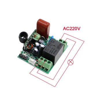 AC220V Wireless Remote Switch 1CH 10A Mini Receiver Module Remote Control Switch Mini RF Wireless Remote Control & Transmitter