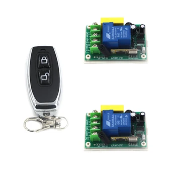 220V high power switch 30A load relay receiver and waterproof 2 keys transmitter remote controller 3 working modes SKU: 5532