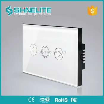 Shinelite Touch switch, Crystal Glass Panel, US/AU standard, Dimmer Control Touch Wall Light Switch/Home Automation