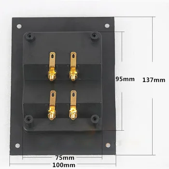 Speaker junction box connector plug terminal,audio four ABS material junction box,Corrugated box with column 11