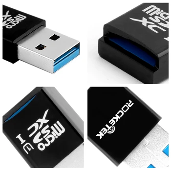 Rocketek USB 3.0 Memory Card Reader Adapter 5Gbps Super Speed Card Reader for TF,micro SD,SDXC