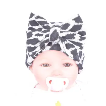 Newborn Baby Hospital Hat Baby Hats With Leopard Flower Hat Skullies Beanie Photography Props Drop Shipping WOct28