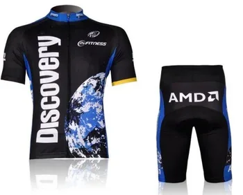 3D Silicone!!! 2007 DISCOVERY short sleeve cycling wear clothes short sleeve bicycle/bike/riding jersey+pants