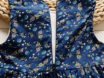 MBBGJOY Baby Girls Set Denim Coat + Vest Dress Spring Autumn Jean Outerwear with Bow Floral Dresses 0-3Y Kids Girls Children
