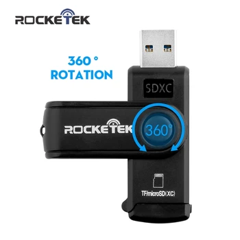 Rocketek same time read 2 cards USB 3.0 Memory Card Reader 2 Slots OTG phone Card Reader for SD, micro SD,TF, micro sdhc sdxc