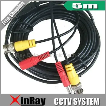 5M BNC Power video Plug and Play Cable for CCTV camera XR-C2