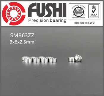 SMR63ZZ ABEC-1 (10PCS) 3X6X2.5mm Stainless Steel Miniature Ball Bearings SMR63ZZ