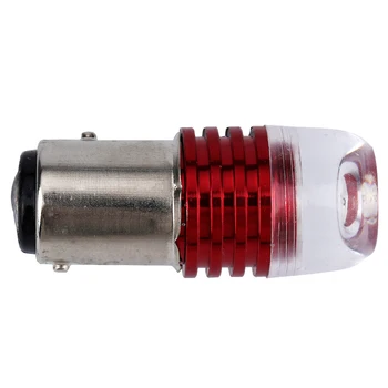 2pcs/lot 1157 BAY15D P21/5W Auto LED 3W COB Concave Lens Explosion Strobe Flashing Red Car Brake/Turn Signal Parking Lamp Bulb