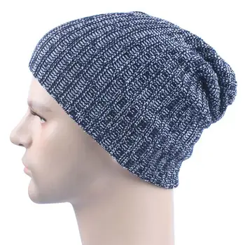 Winter Hats Knit Wool Striped Skullies Beanies for Men Caps Hip Hop Beanie Hat Warm Wool Knit Ski Beanie Skull Slouchy #433