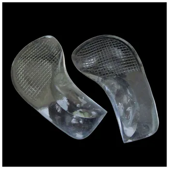 FGGS-Non-Slip Pain Relief Flat Feet Orthotic Arch Support Gel Pads Shoe Insoles Cushion Transparent